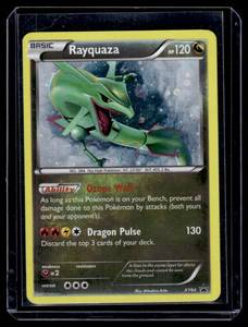 lot 36 image: Rayquaza Cosmos Holo Foil XY64 Rare Pokemon Card