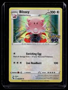 lot 91 image: Blissey Holo Pokemon Card #052