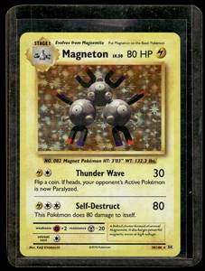 lot 105 image: Magneton Holo Pokemon Card #38
