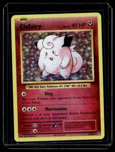lot 113 image: Clefairy Holo Pokemon Card #63