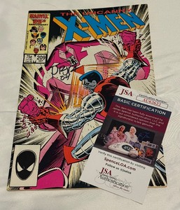 lot 7 image: John Romita Jr. Signed X-Men The Uncanny Marvel Comic Book With JSA COA September 1986 Vol. 1 No. 209