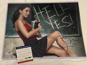 lot 14 image: Megan Fox Signed 11x14 Photo with PSADNA COA