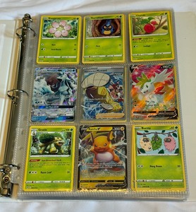 lot 12 image: 190 Pokemon Card Binder - Brilliant Stars, Fusion Strike, Astral Radiance, Guardians Rising Base, Holos, Reverse Holos