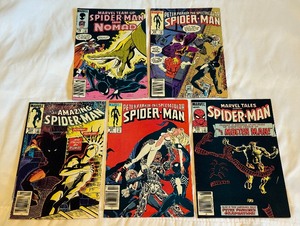 lot 117 image: (5) Spider-Man Comic Books Vintage 1980s