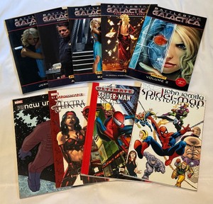 lot 129 image: (9) Books  Comics - Spider-Man, Alektra, Marvel, Battlestar Galactica