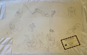 lot 8A image: Ultimate Spider-Man Animation Artwork Original Hand-Draw Production Art With COA from Animation Legends