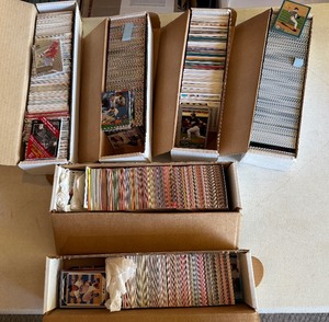 lot 153 image: (6) Large Baseball Card Boxes - Stars, Semi-Stars, Rookies and More