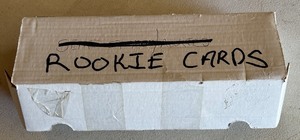 lot 155 image: Baseball Card Box Labeled Rookie Cards