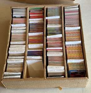 lot 157 image: HUGE 4-Row Box of Baseball Star Cards - ALL Hall of Famers and Stars, Thousands - Puckett, Yount, Murray, Ozzie, Molitor, Maddux, Winfield and More
