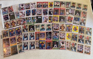 lot 161 image: Kirby Puckett Large Baseball Card Collection in Binder Sheets Minnesota Twins