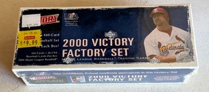 lot 167 image: 2000 Upper Deck Victory Complete Sealed Factory Baseball Card Set