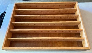 lot 170 image: Baseball Dispay Case Solid Wood Holds 60 Baseballs (2)
