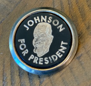 lot 180 image: Lyndon B Johnson For President 1964 Clip  Pin