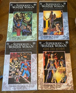 lot 179 image: Superman and Wonder Woman Whom Gods Destroy 4 Comic Book Set