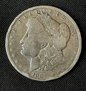 lot 10 image: 1890-O Morgan Silver Dollar