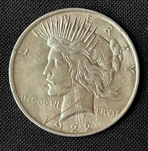 lot 24 image: 1922 Peace Dollar