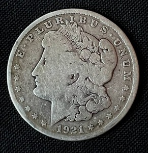 lot 40 image: 1921-S Morgan Silver Dollar