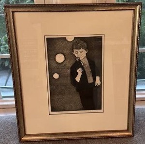 lot 7 image: Framed Signed Art Print Airborne by Rita Briansky, 4046