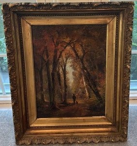 lot 16 image: Edward Hill Signed Framed Landscape Oil Painting 22 x 18