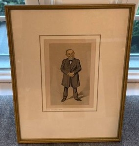 lot 26 image: Framed 11.5 x 15 Caricature Print