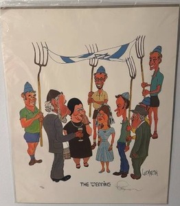 lot 89 image: Lee Martin Signed Lithograph The Wedding 16x20