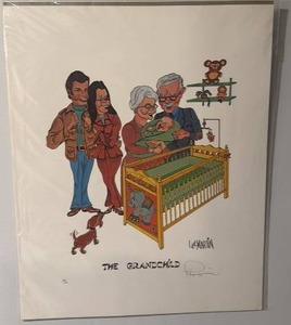 lot 91 image: Lee Martin Signed Lithograph Print The Grandchild