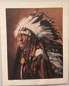 lot 94 image: Don Marco Signed Limited Edition Artist Proof Print Chief Little Wound 21.5 x 26.5