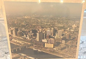 lot 97 image: Steven Linscheid Signed 24x20 Aerial Photograph Twin Cities 1987