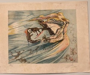 lot 106 image: Salvador Dali Signed Limited Edition Lithograph 25.5 x 19.5