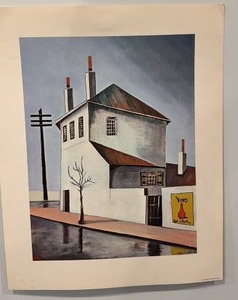 lot 163 image: 16 x 20 Art Print Street Scene by Red Skelton