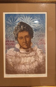lot 184 image: Signed Limited Edition Framed Print Princess Kaiulani by Daryl Waller 1980