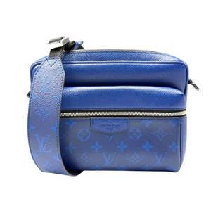 lot 0B image: Louis Vuitton Taigarama Monogram Outdoor Messenger Bag in Blue Pre-Owned Retail $2,800