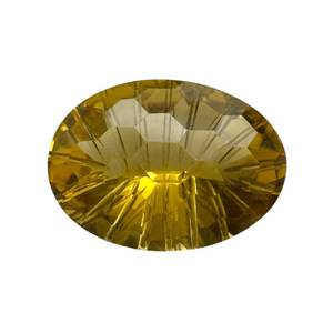 lot 1024 image: 17.18 Carat Natural Citrine - Fancy Cut Starburst with Honeycomb Crown Retail $860 VIDEO