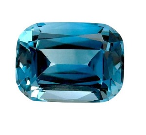 lot 22G image: 20.00 Carat Natural Swiss Blue Topaz Retail $1,000