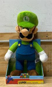 lot 23 image: SUPER MARIO Luigi Jumbo Plush