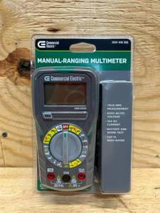 lot 37 image: Commercial Electric Manual-Ranging Digital Multi-Meter