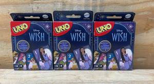 lot 39 image: UNO Disney Wish lot of 3