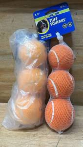 lot 50 image: PETSPORT Tuff Squeakers lot of 2