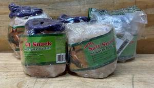lot 55 image: JOLLY Himalayan Rock Salt on rope lot of 5