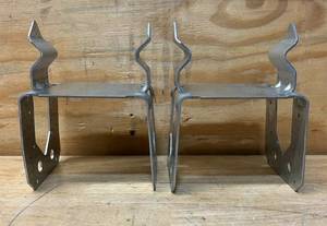 lot 73 image: PB ZMAX Galvanized Non-Standoff Post Base for 6x6 Nominal Lumber lot of 2