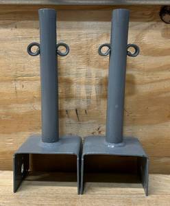 lot 74 image: Simpson Strong-Tie 10.31 in. H X 3.56 in. W 12 Ga. Steel Elevated Post Base lot of 2