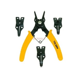 lot 97 image: Tolsen 4pc Combination Circlip Snap Ring Plier Internal External ORing C-Clip 10100 (0925253.75)