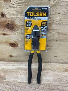 lot 99 image: Tolsen High Leverage Combination Pliers 240mm 10304 (0930257.05)