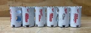 lot 124 image: MILWAUKEE Hole Dozer 1-14  32mm lot of 6