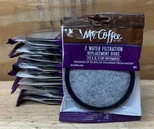 lot 134 image: MR. COFFEE 2 water Filtration Replacement Disks lot of 10