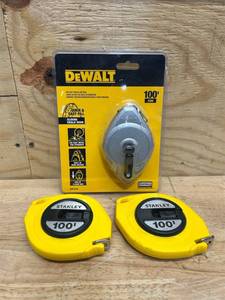 lot 153 image: Stanley and Dewalt tools (lot of 3)