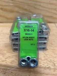 lot 168 image: Nylon insert lock nuts (lot of 9)