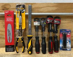 lot 200 image: MILWAUKEE, TOLSEN, PROGRADE Hand tool lot of 8
