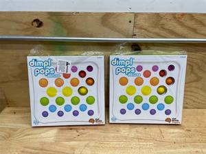 lot 214 image: Fat Brain Toys - Lot of 2 - Dimpl Pops Deluxe - The Ultimate Popping Experience, Kids & Adults