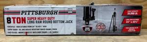 lot 257 image: PITTSBURGH 8 TON Super Heavy Duty Long Ram Round Bottom Jack